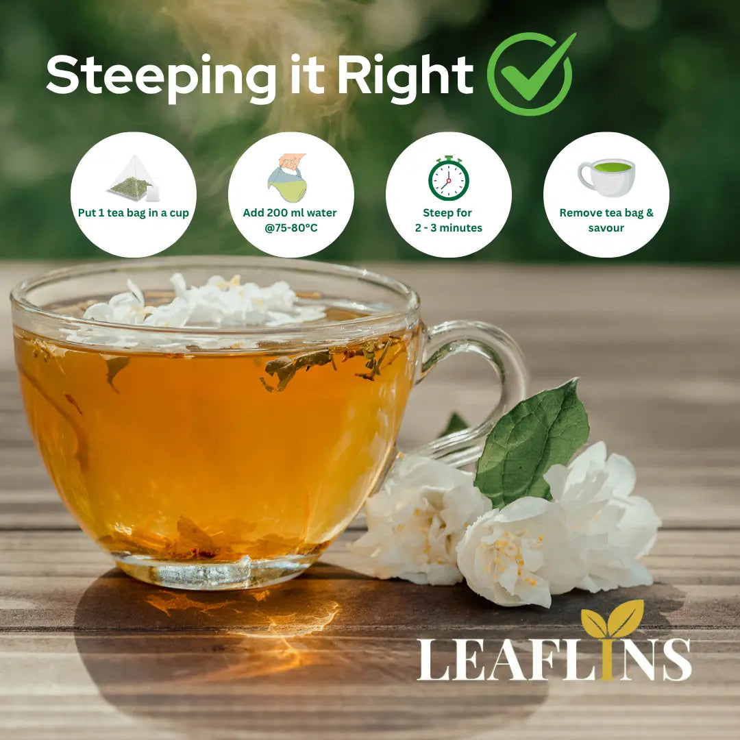 Hibiscus Cinnamon Green Tea Bags Leaflins Tea