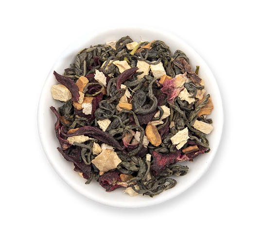 Hibiscus Cinnamon Green Tea, Loose Leaf Tea (100g | 50 Cups)