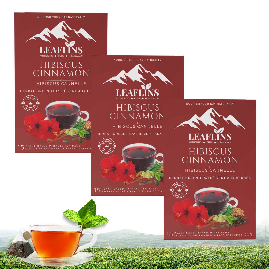 Hibiscus Cinnamon Green Tea Bags