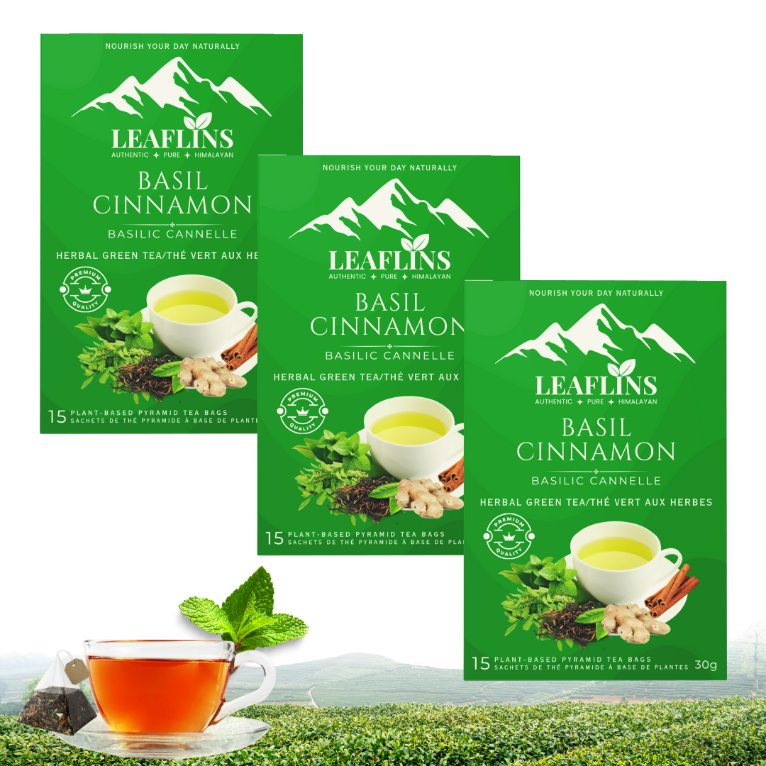 Basil Cinnamon Green Tea Bags