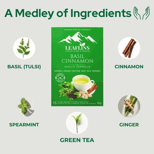 Basil Cinnamon Green Tea Bags