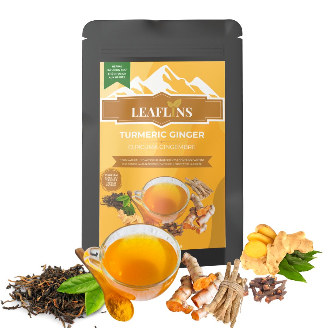 Turmeric Ginger Black Tea, Loose Leaf Tea (100g | 50+Cups)