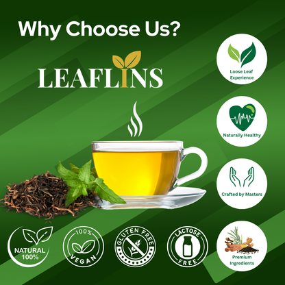 Tulsi Cinnamon Green Tea, 100g Loose Leaf (50+Cups)