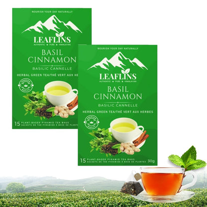Basil Cinnamon Green Tea Bags