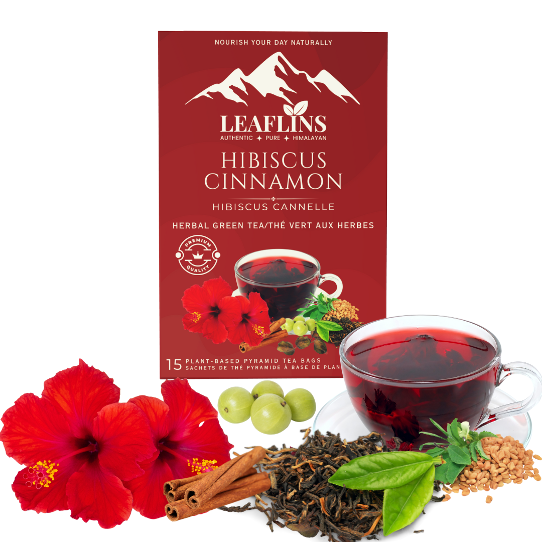 Hibiscus Cinnamon Green Tea Bags