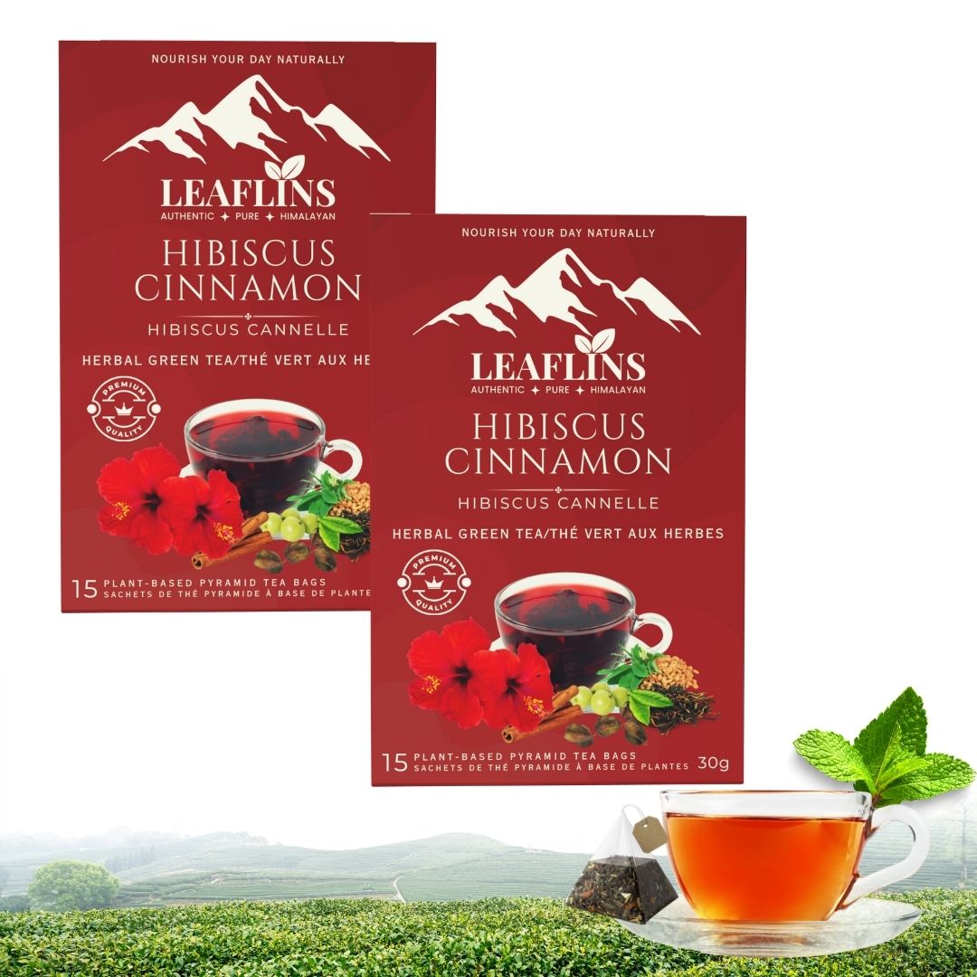 Hibiscus Cinnamon Green Tea Bags