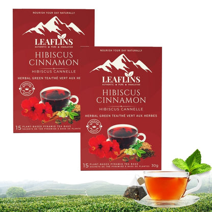 Hibiscus Cinnamon Green Tea Bags