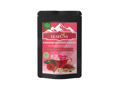Kashmiri Saffron Kahwa Green Tea, 100g Loose Leaf (50+Cups)