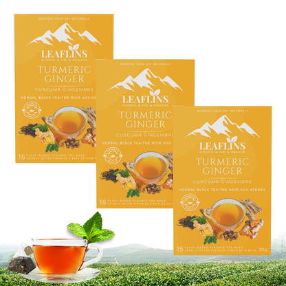 Turmeric Ginger Black Tea Bags