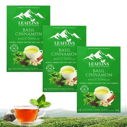 Basil Cinnamon Green Tea Bags
