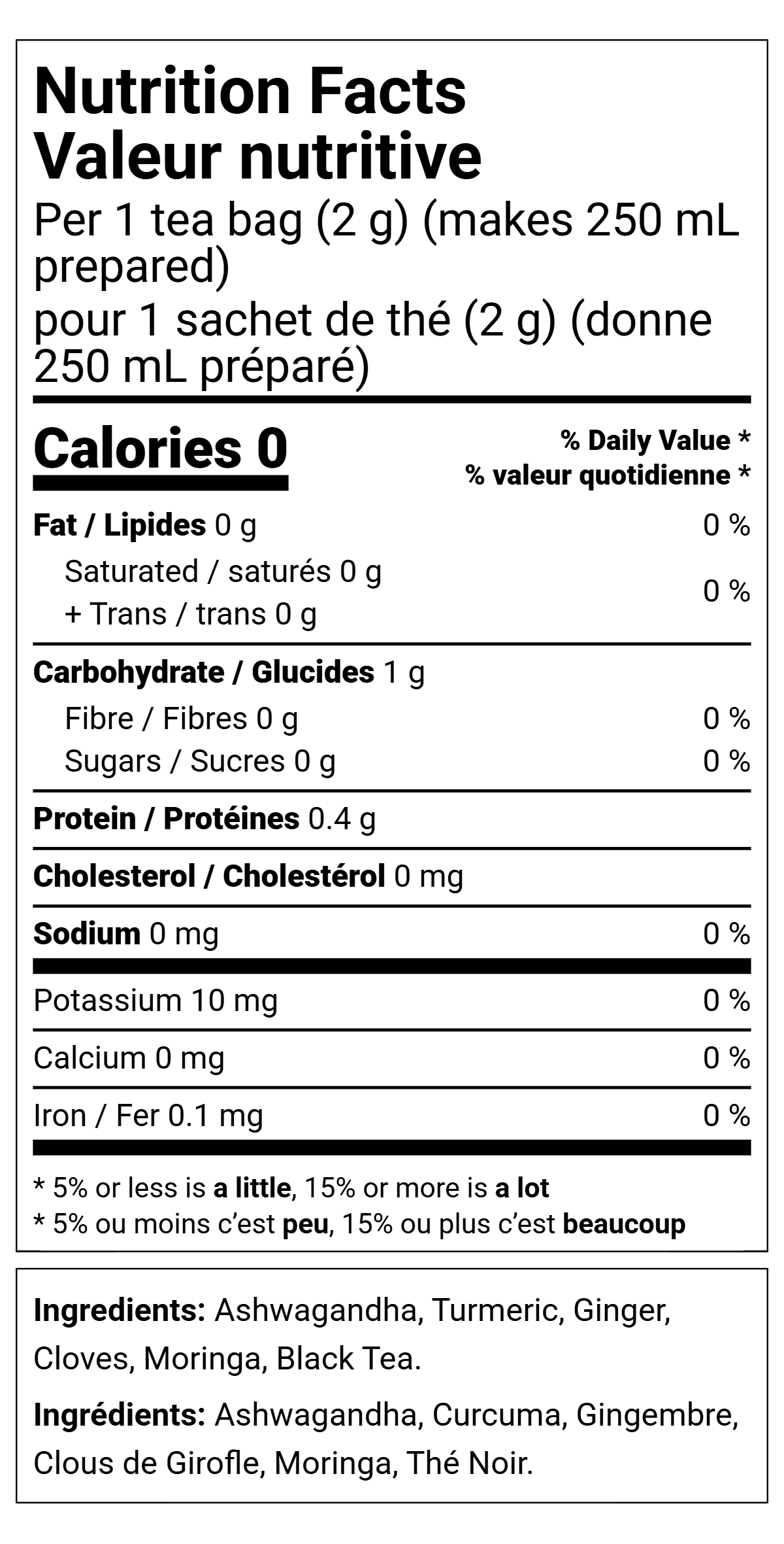 Turmeric Ginger Black Tea Bags