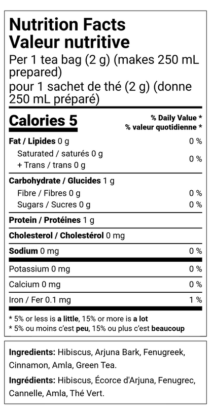 Hibiscus Cinnamon Green Tea Bags
