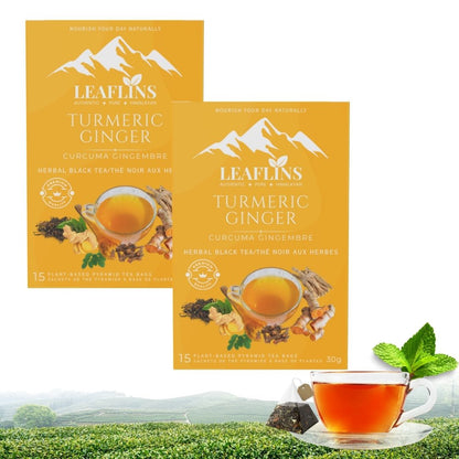 Turmeric Ginger Black Tea Bags